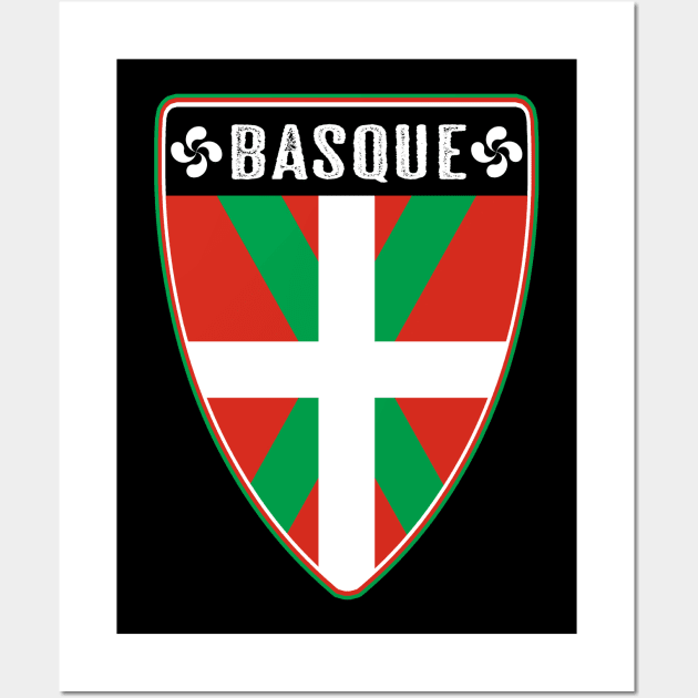 Basque Country Shield Wall Art by Jared S Davies